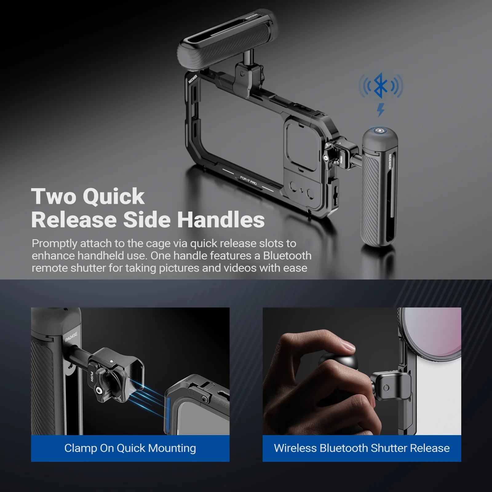 NEEWER PA143/PA144 Phone Cage Kit Compatible with iPhone 17 Pro/Pro Max - Image 32