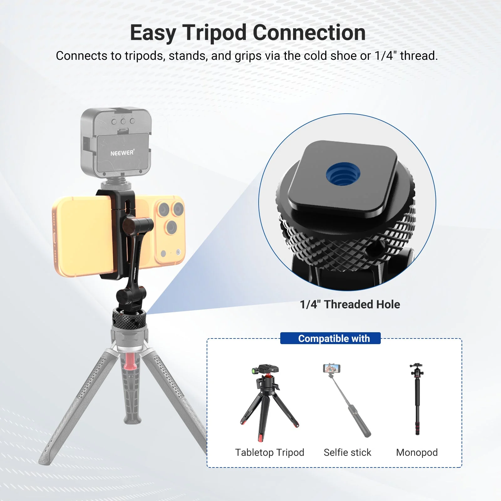 NEEWER PA154 Universal Phone Holder - Image 5
