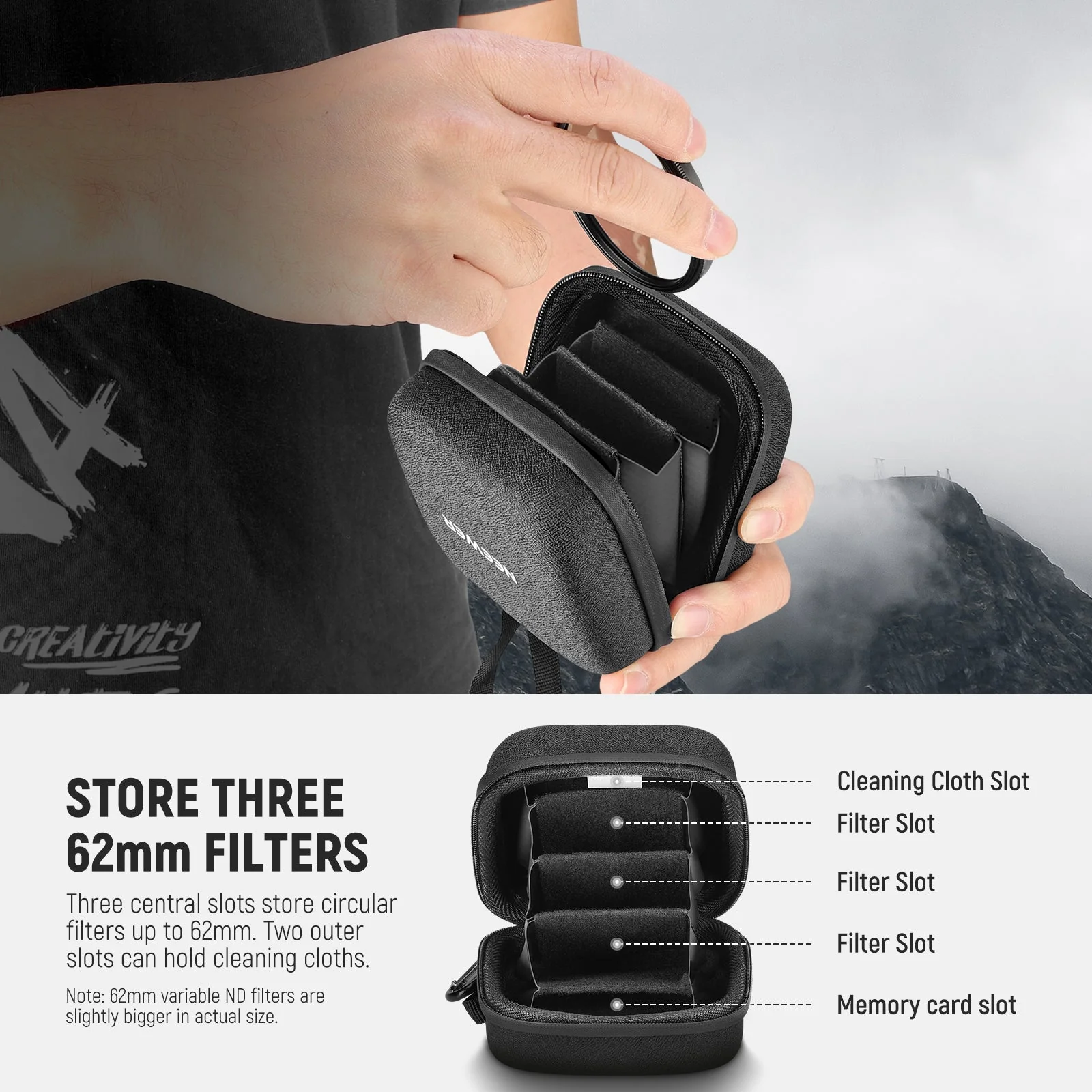 NEEWER PB11/PB12 Hard Shell Filter Storage Case - Image 3