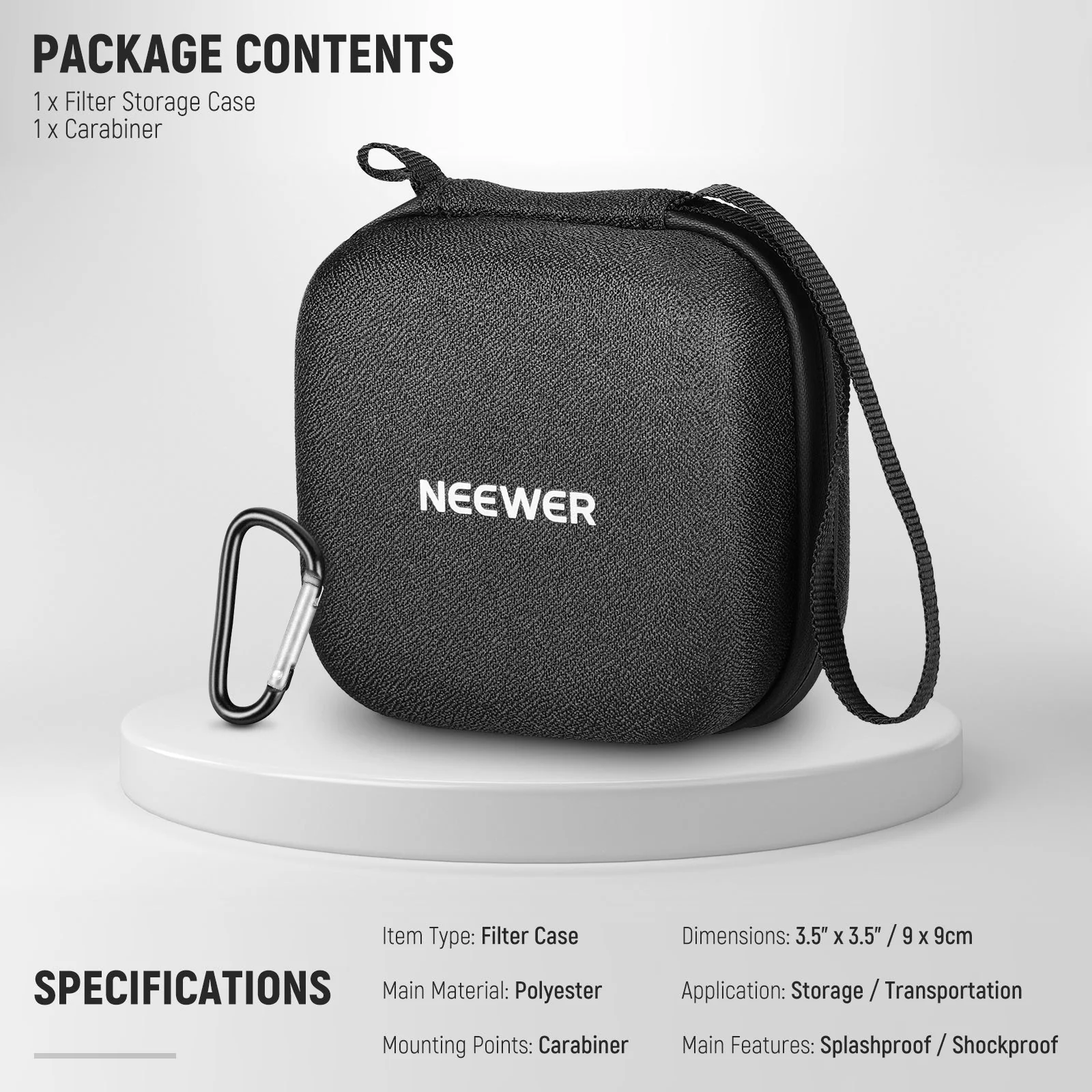 NEEWER PB11/PB12 Hard Shell Filter Storage Case - Image 7