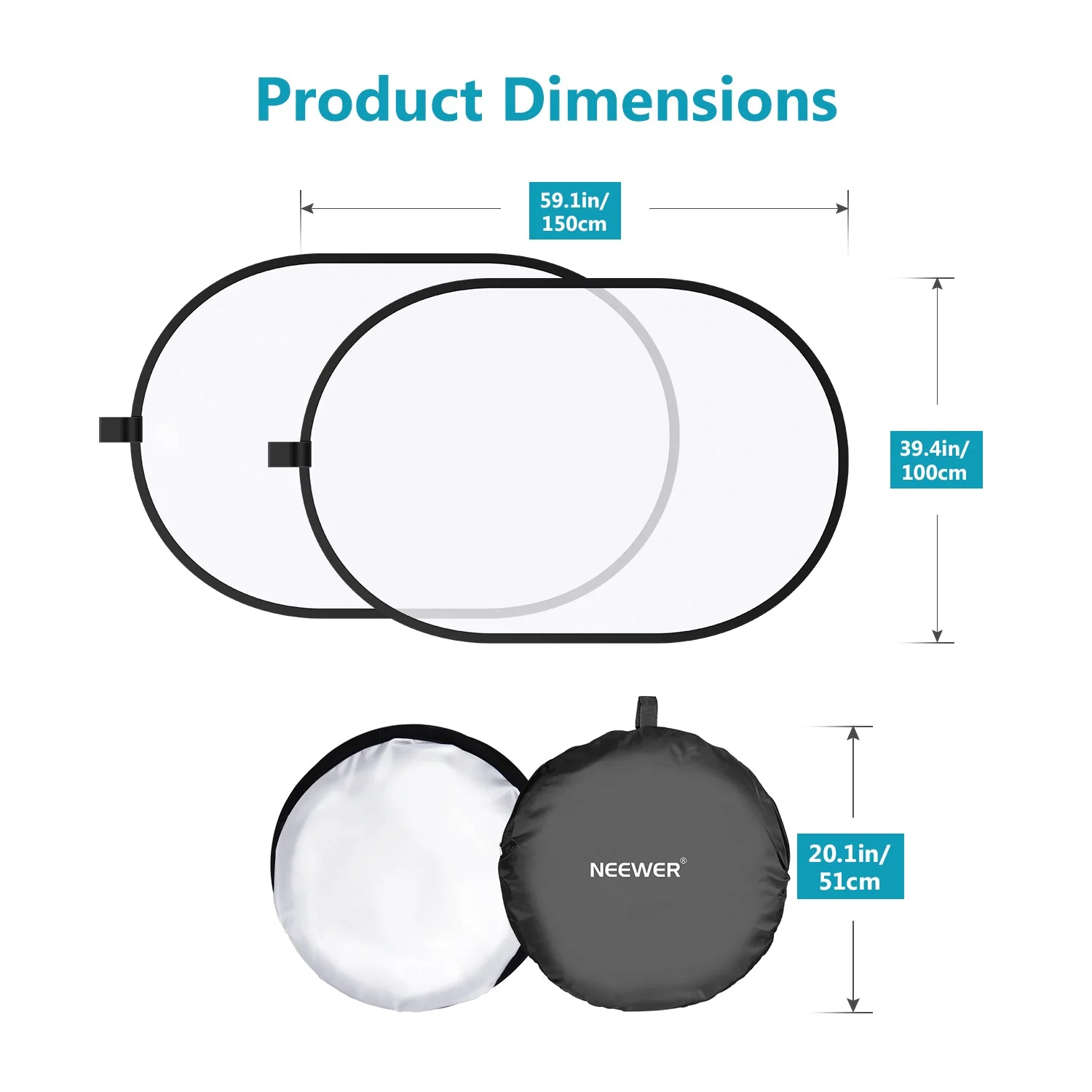 NEEWER 5x7FT / 1.5x2M Pop-out Lighting Reflector - Image 7