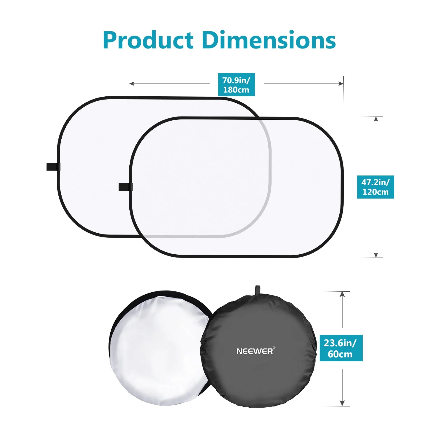 NEEWER 5x7FT / 1.5x2M Pop-out Lighting Reflector - Image 8