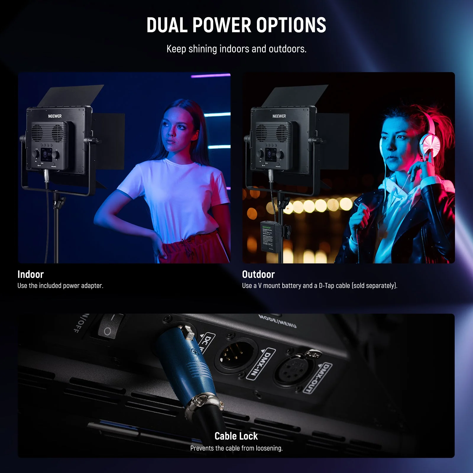 NEEWER PL60C RGB LED Video Light - Image 8
