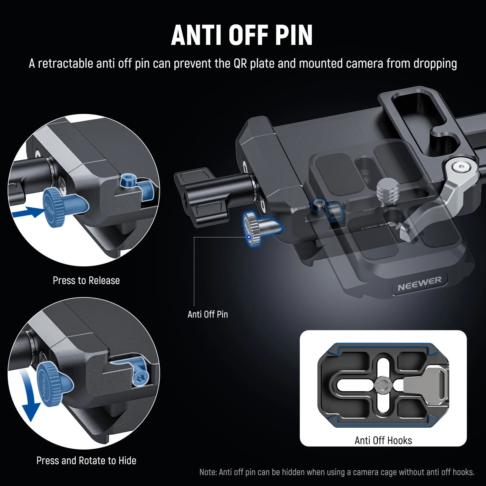 NEEWER PS015 Pro Foldable V Mount Battery Plate - Image 4