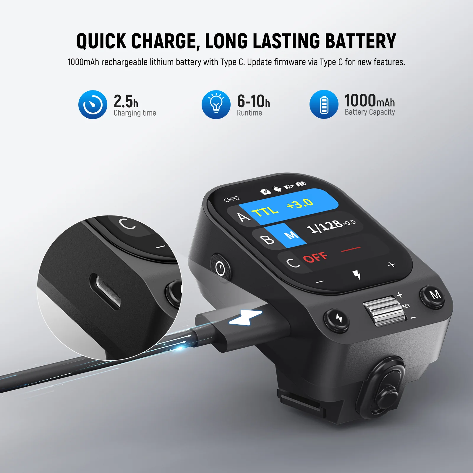 NEEWER QZ TTL Wireless Flash Trigger Transmitter - Image 6