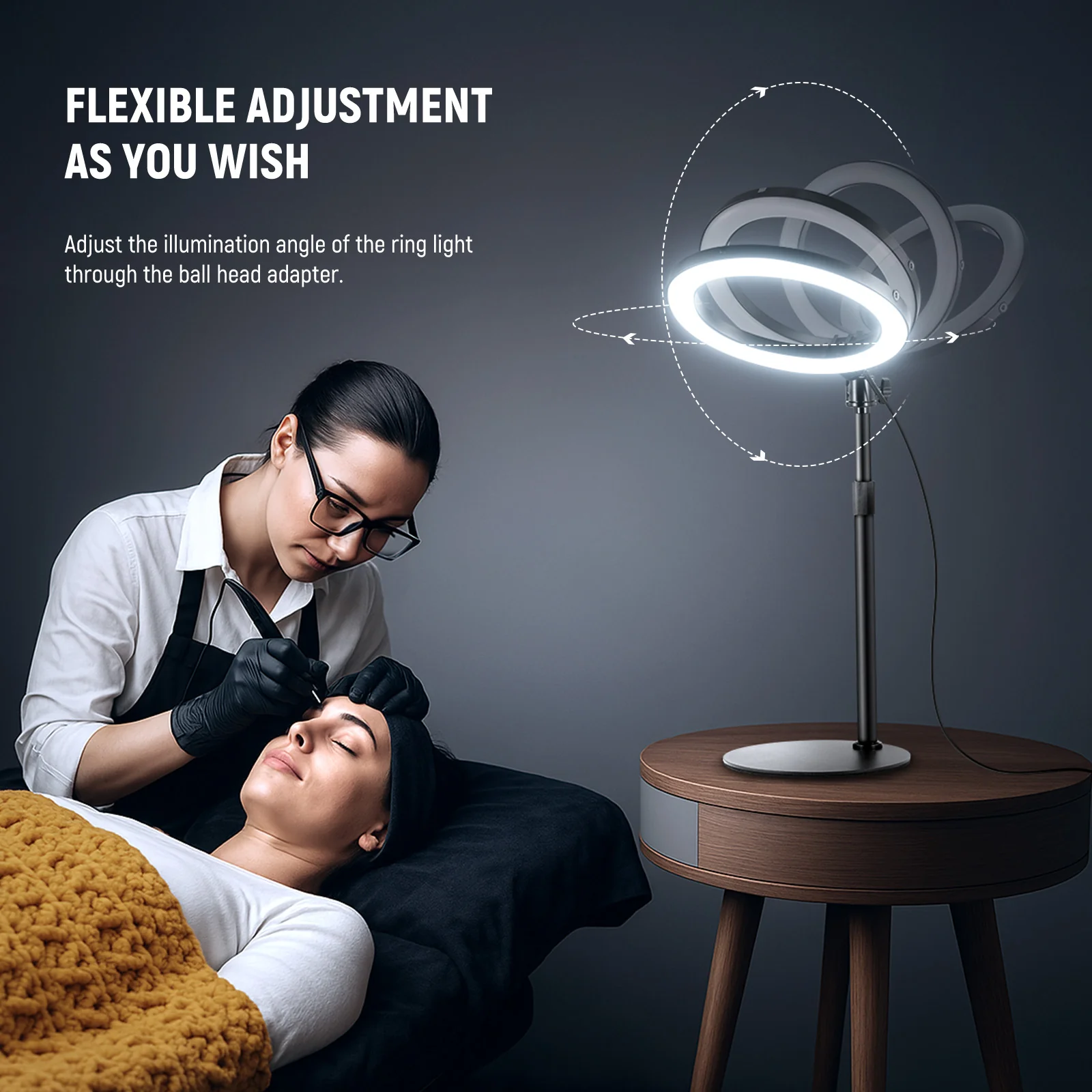 NEEWER High Power Bi-Color Desk Ring Light - Image 25