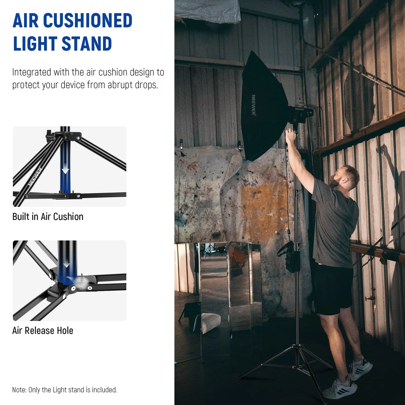 NEEWER ST-260AC 260cm Air Cushioned Light Stand - Image 3