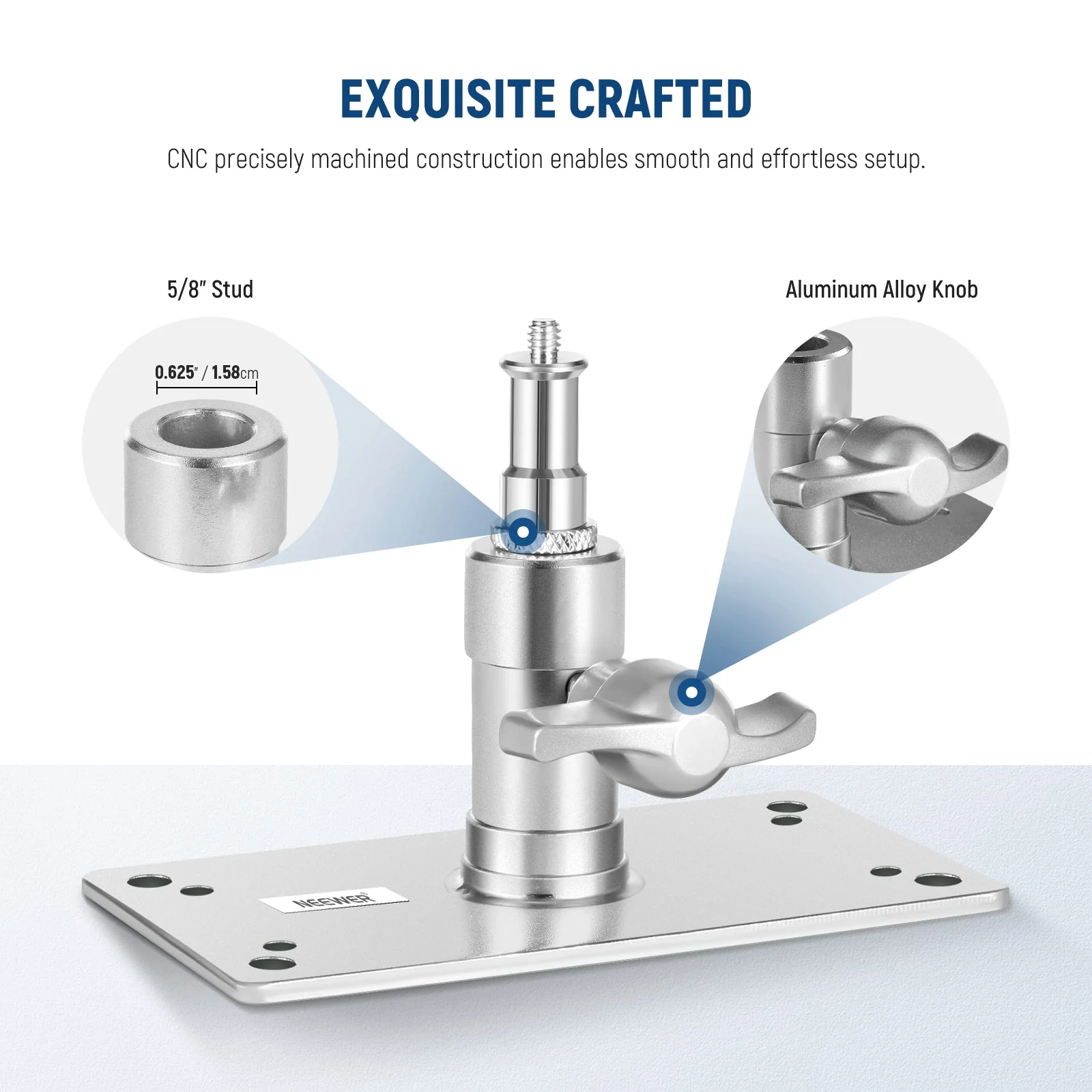 NEEWER ST-WM1 3.34 Inch Wall Ceiling Mount - Image 4