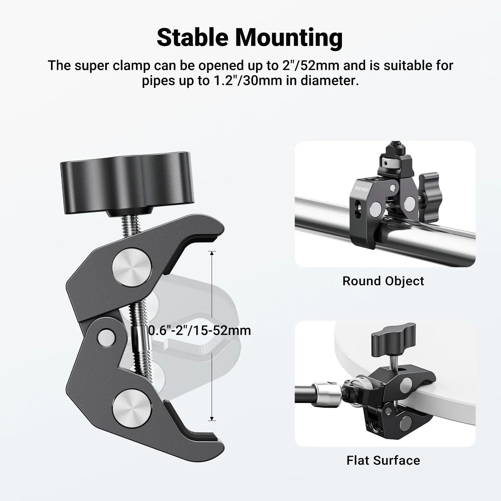 NEEWER ST07C/ST16C Magic Arm with Super Clamp - Image 12
