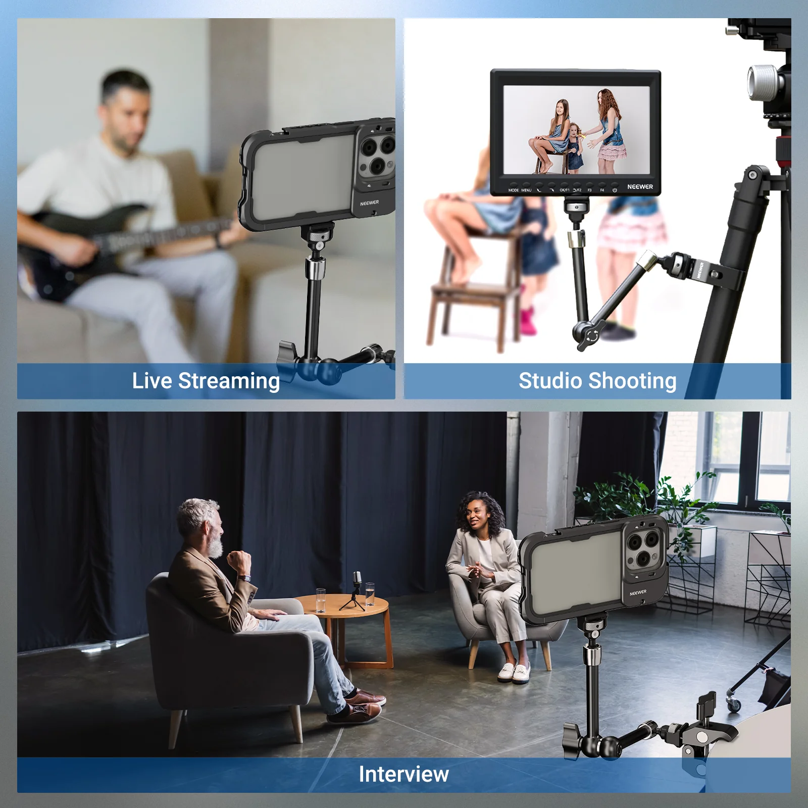 NEEWER ST07C/ST16C Magic Arm with Super Clamp - Image 15