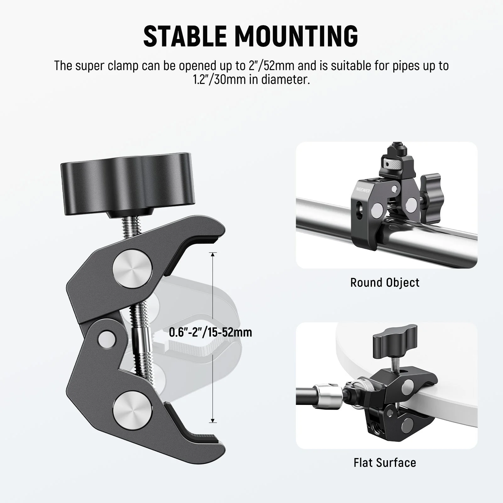 NEEWER ST07C/ST16C Magic Arm with Super Clamp - Image 5