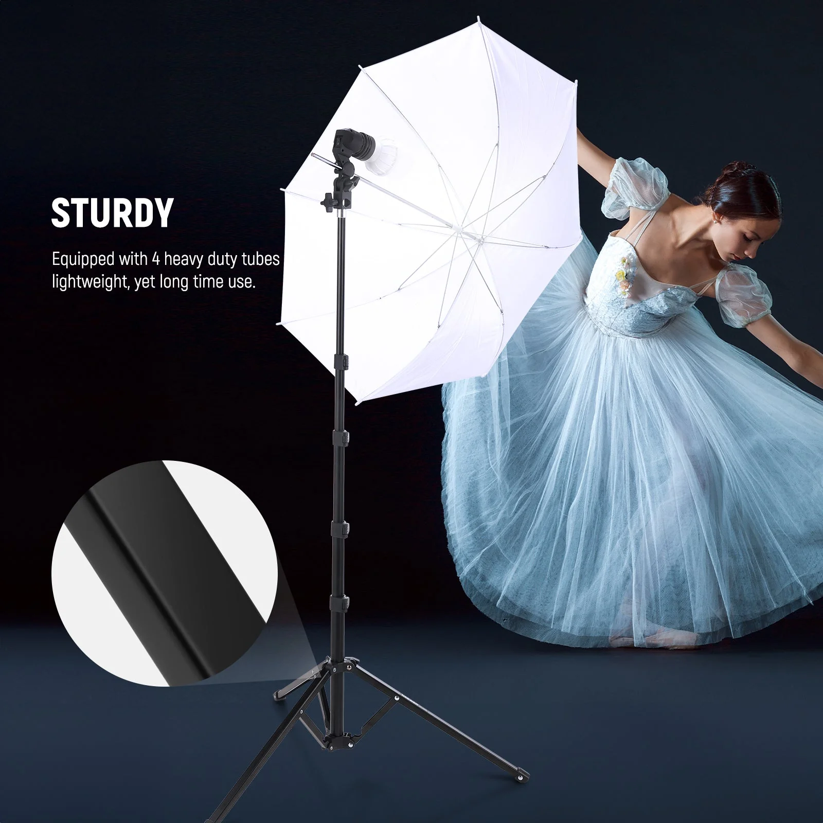 NEEWER ST180R 180cm Portable Light Stand - Image 5