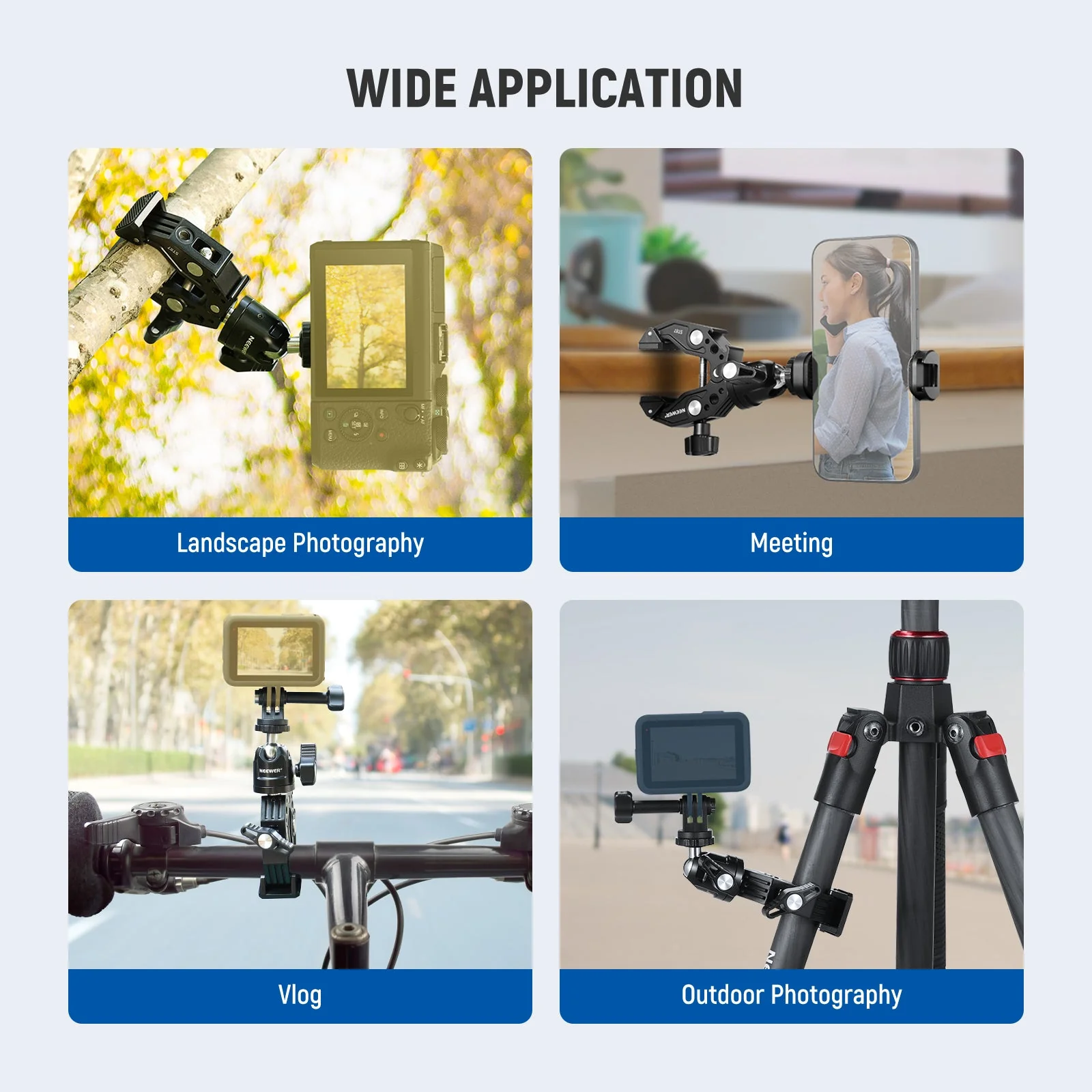 NEEWER ST87 Super Clamp with Ballhead - Image 8