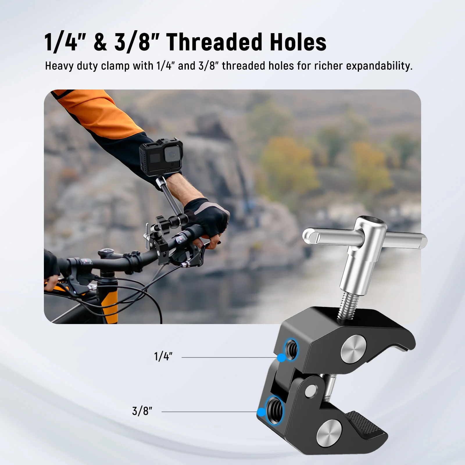 NEEWER ST15C/ST25C Super Clamp with Magic Arm Kit - Image 4