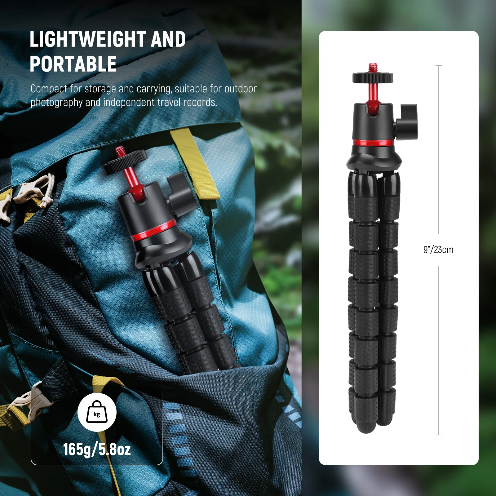 NEEWER T72 Mini Flexible Tripod with Remote - Image 8