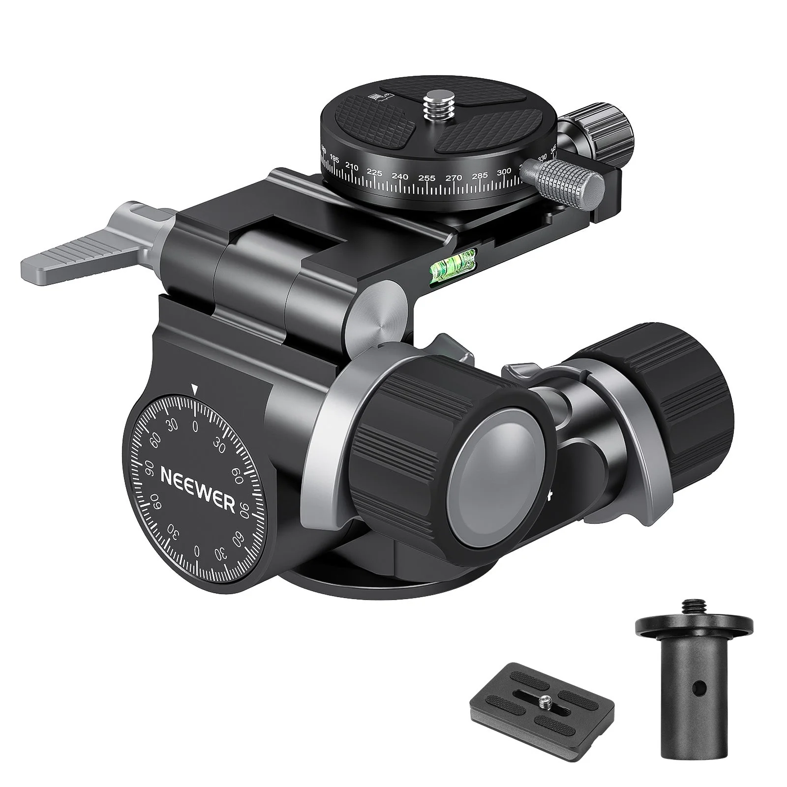 NEEWER TH14 2 Way Geared Tripod Head