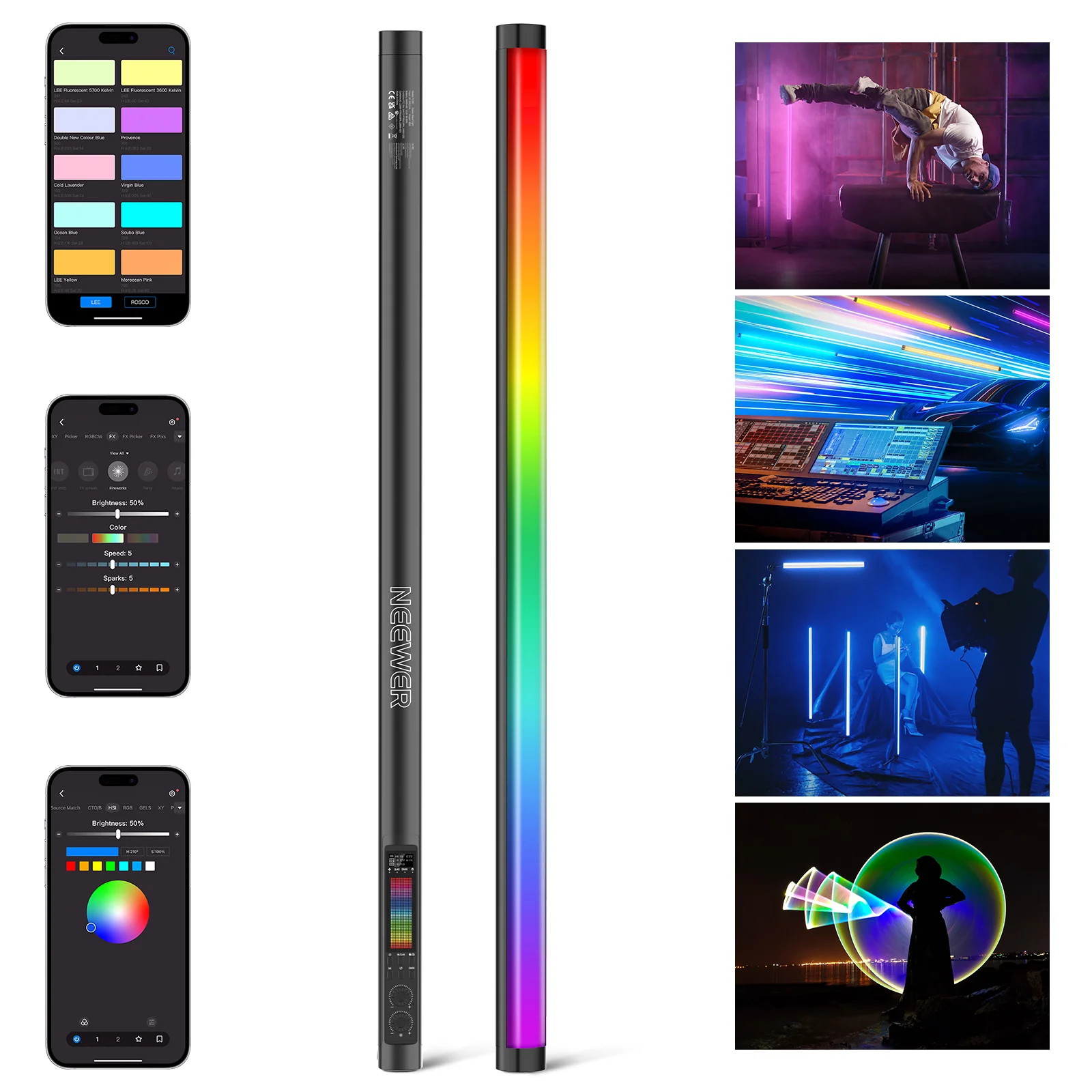 NEEWER TL90C 30W RGB LED Tube Light