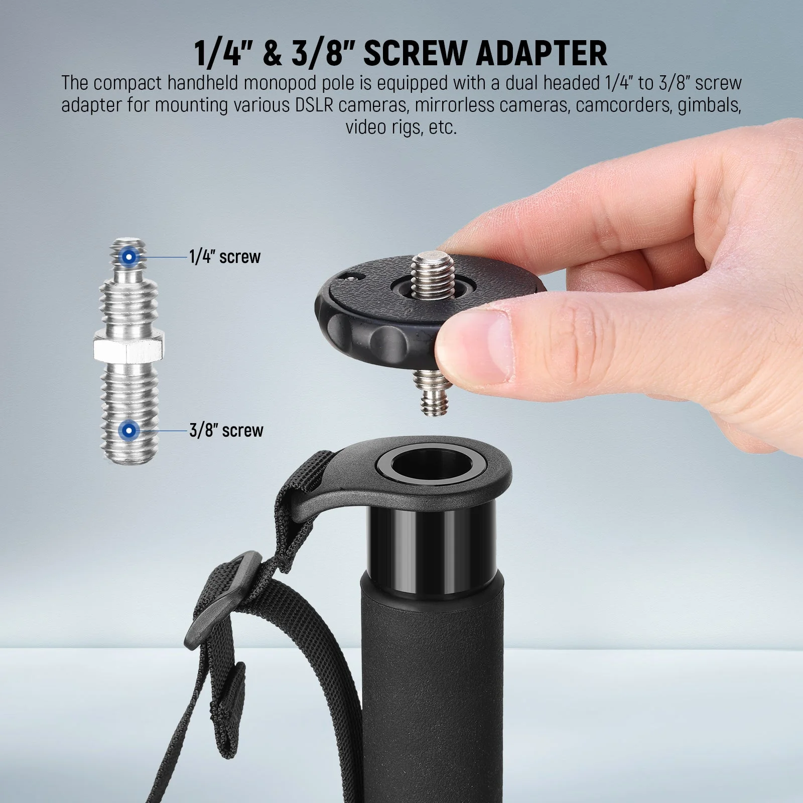 NEEWER TP41 61"/155 cm Camera Monopod Stand - Image 4
