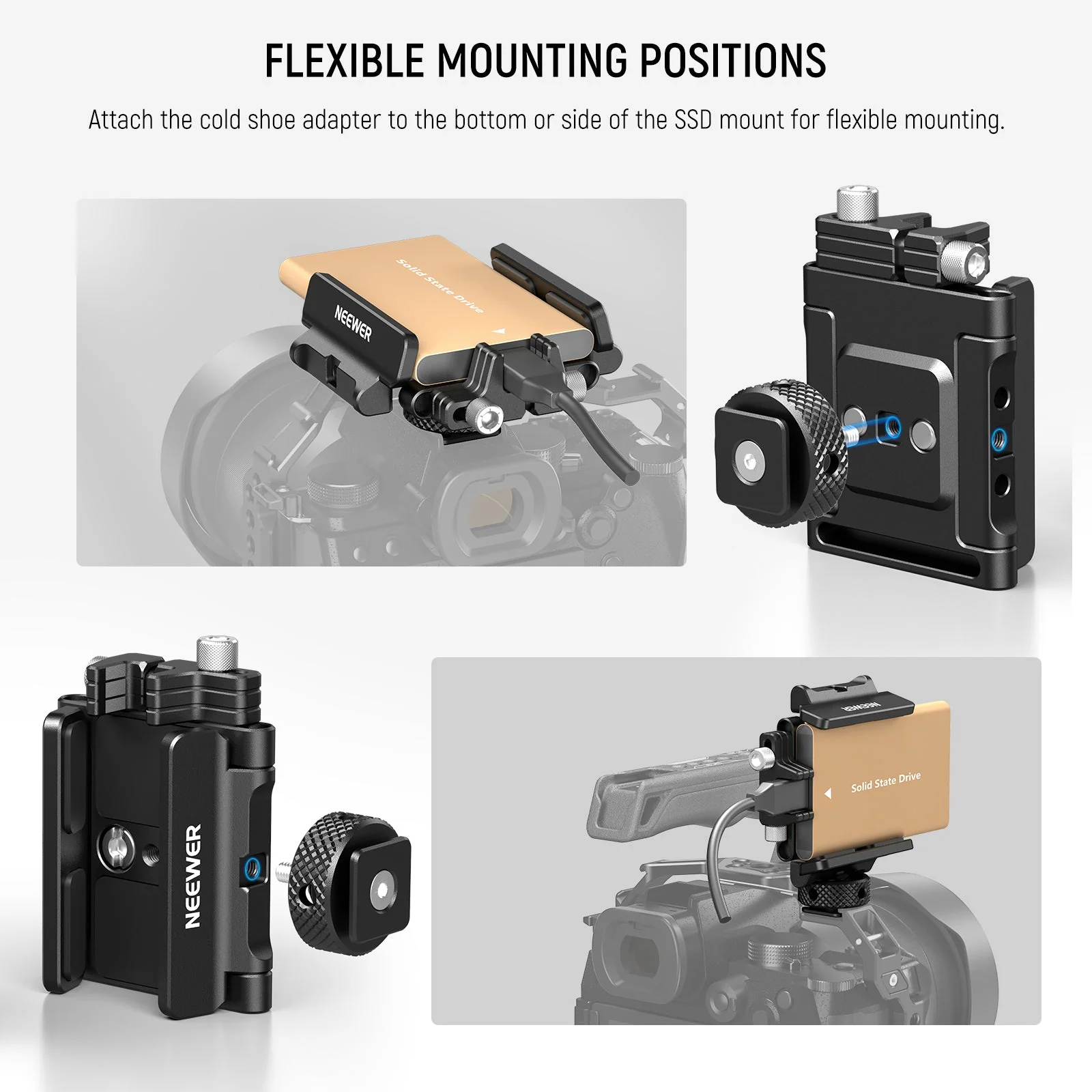 NEEWER UA035 Mount Bracket SSD Holder - Image 3