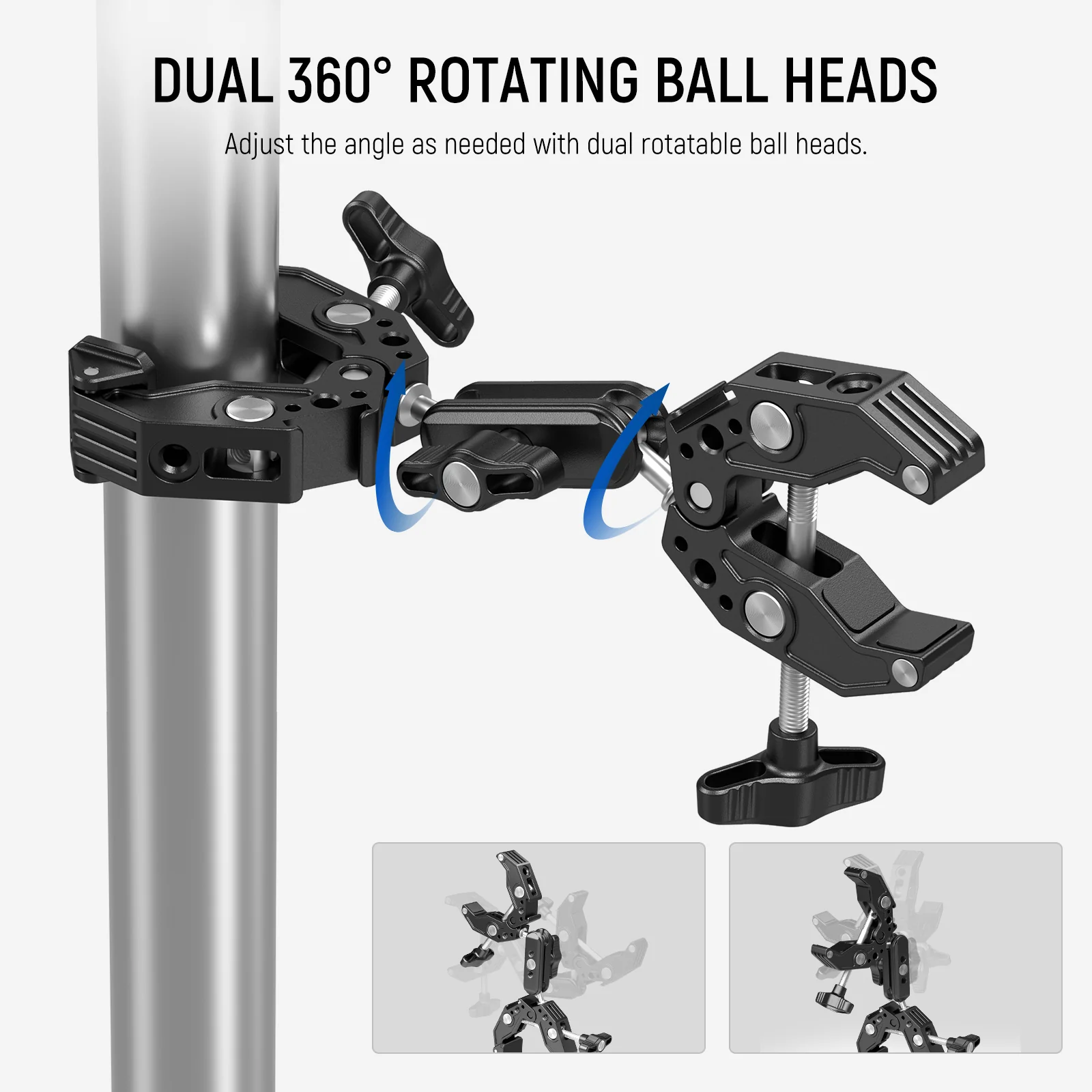 NEEWER UA036 Double Super Clamp Camera Mount - Image 4