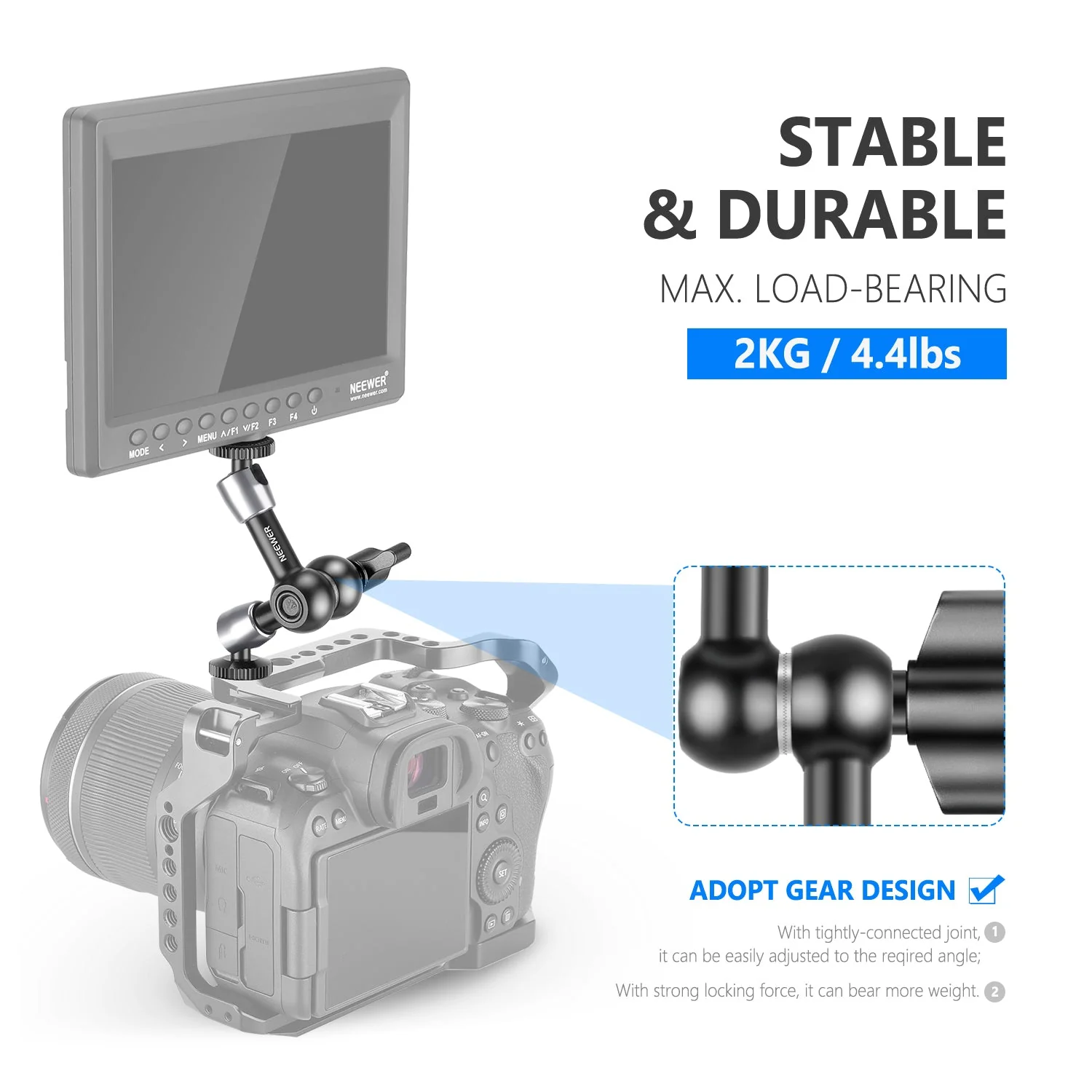 NEEWER ST15 Articulating Magic Arm - Image 3