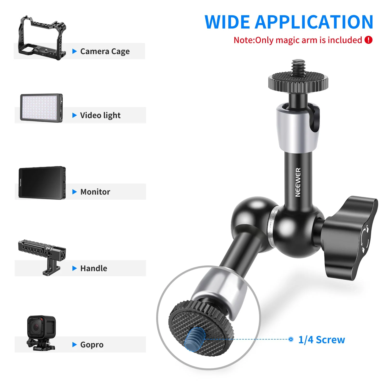 NEEWER ST15 Articulating Magic Arm - Image 4