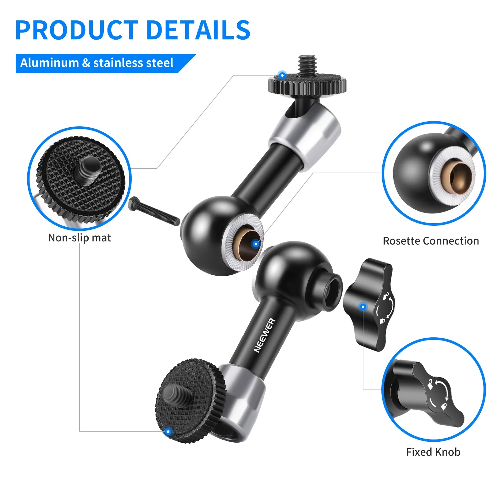 NEEWER ST15 Articulating Magic Arm - Image 5