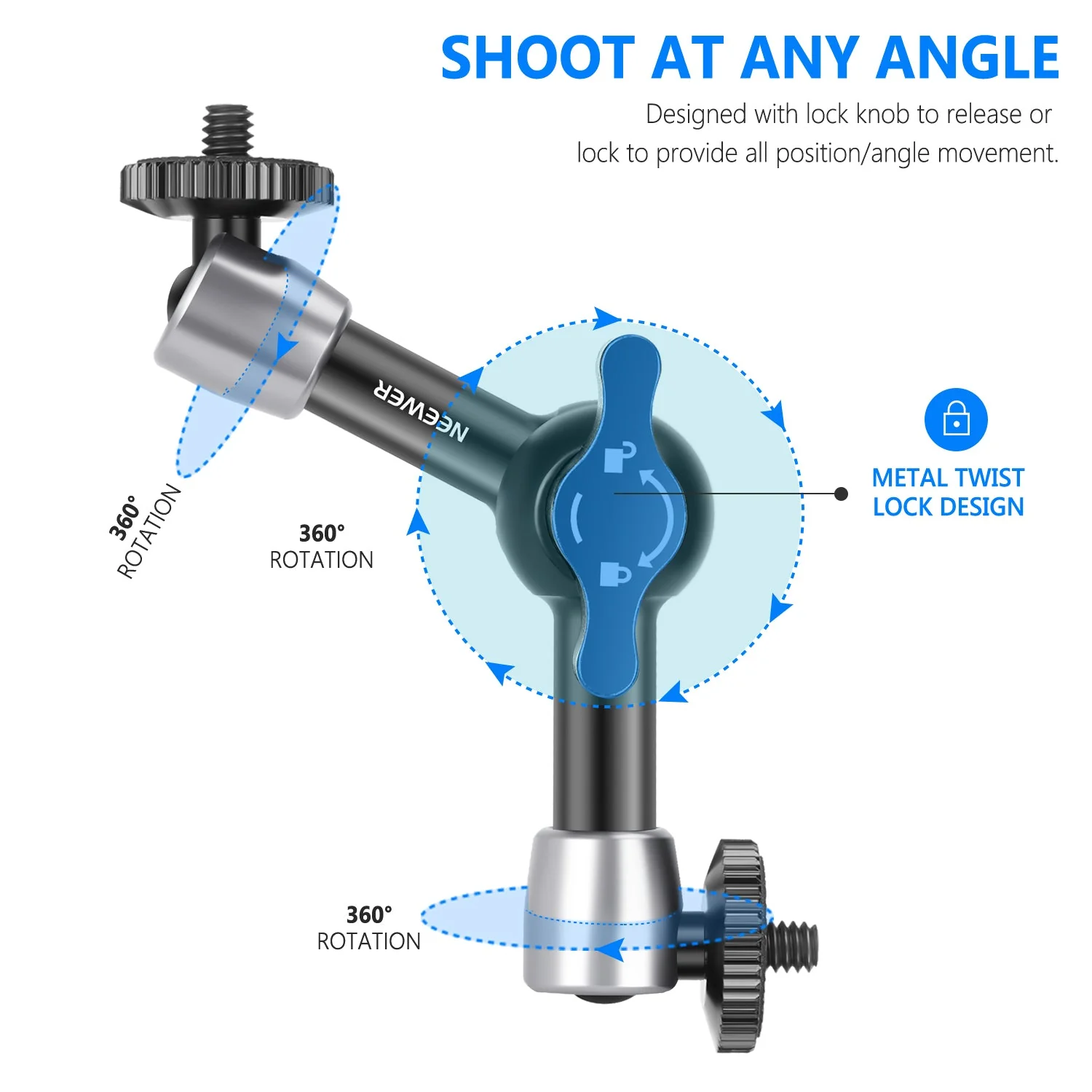 NEEWER ST15 Articulating Magic Arm - Image 6