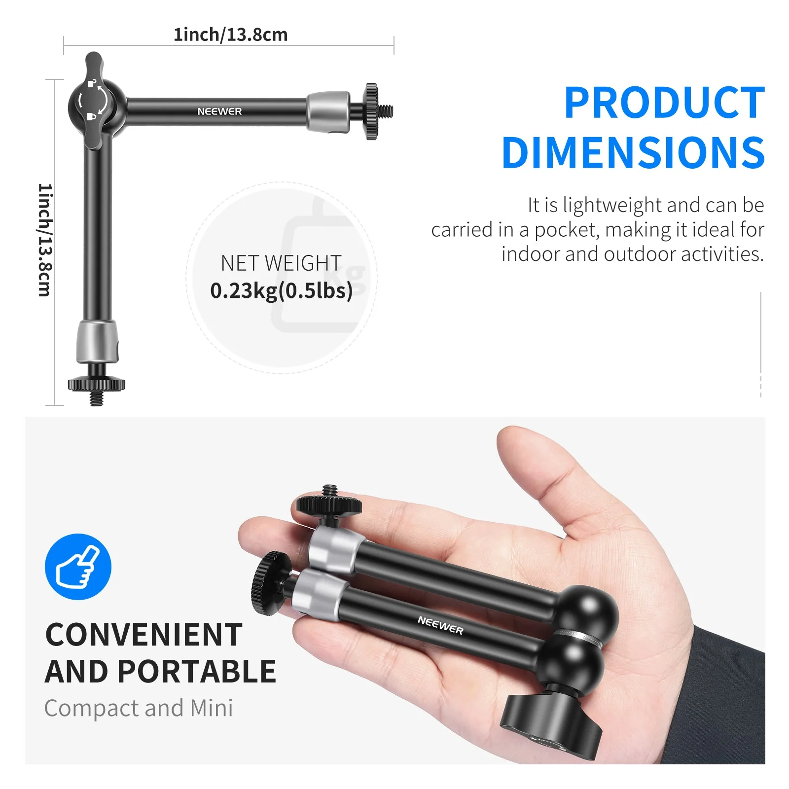 NEEWER ST15 Articulating Magic Arm - Image 9