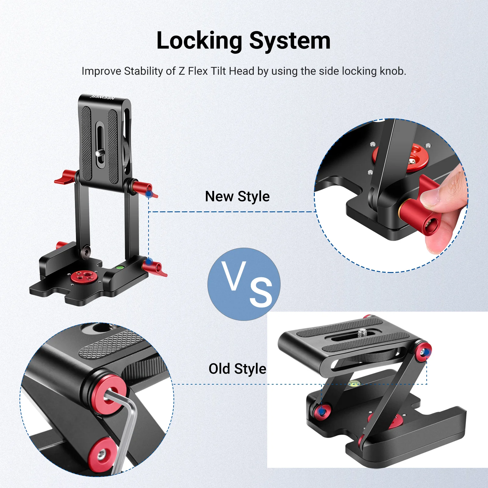 NEEWER Upgraded Z-Flex Tilt Tripod Head - Image 7