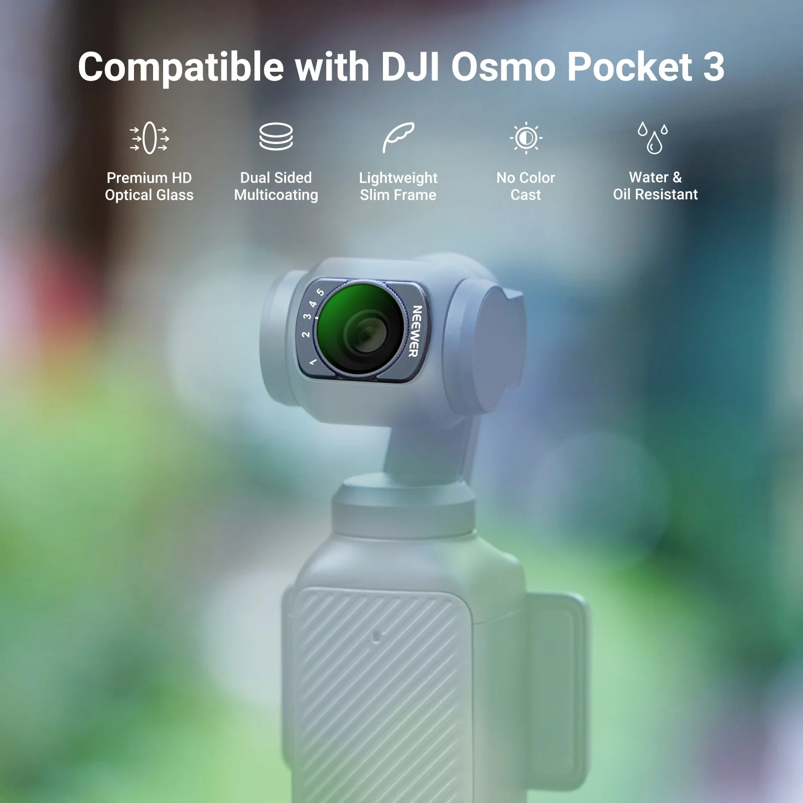 NEEWER Variable ND Filter Compatible with DJI Osmo Pocket 3 / Pocket 4/ Xtra Muse - Image 29