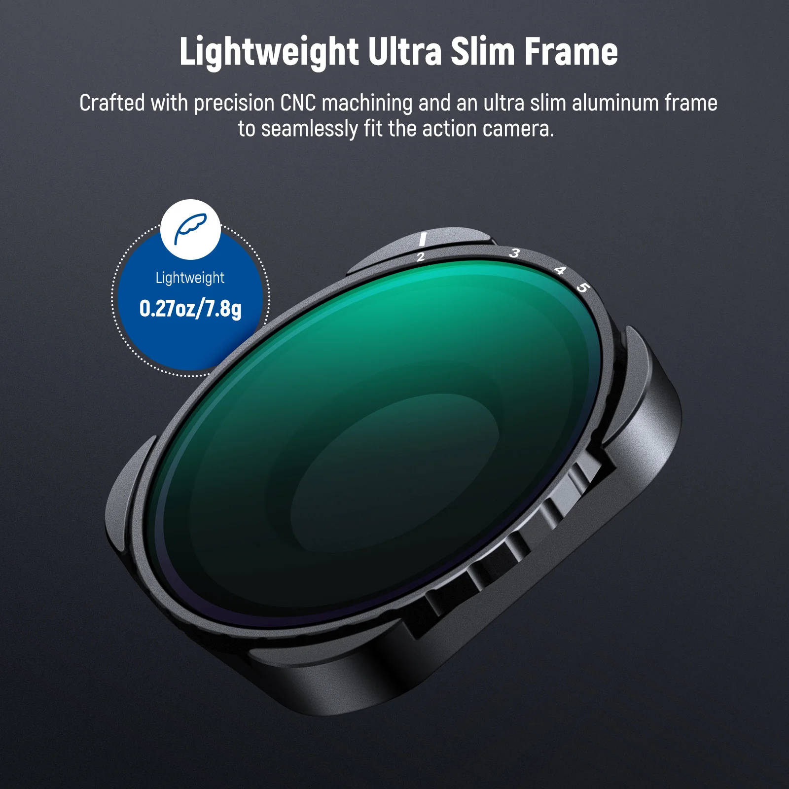 NEEWER Variable ND Filter For GoPro Hero 13 12 11 10 9 - Image 14