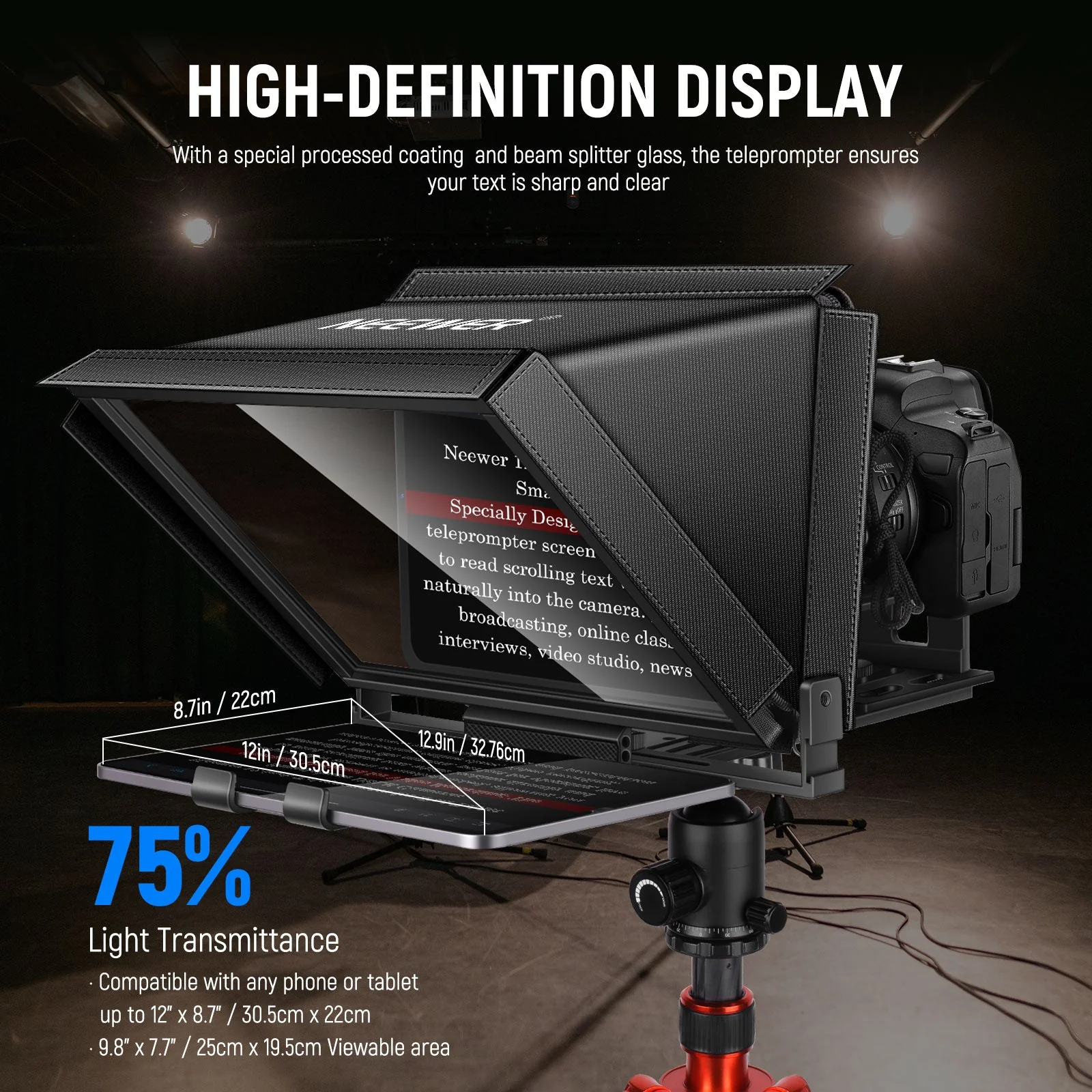 NEEWER X12 Remote Teleprompter - Image 3