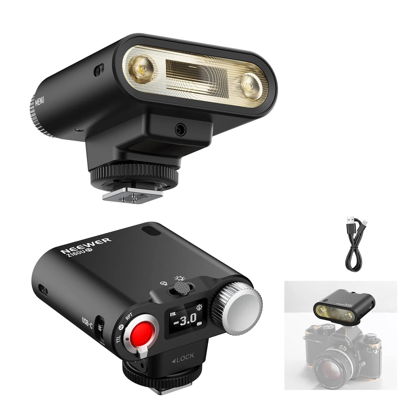 NEEWER Z160U TTL Mini Camera Flash Speedlite - Image 10
