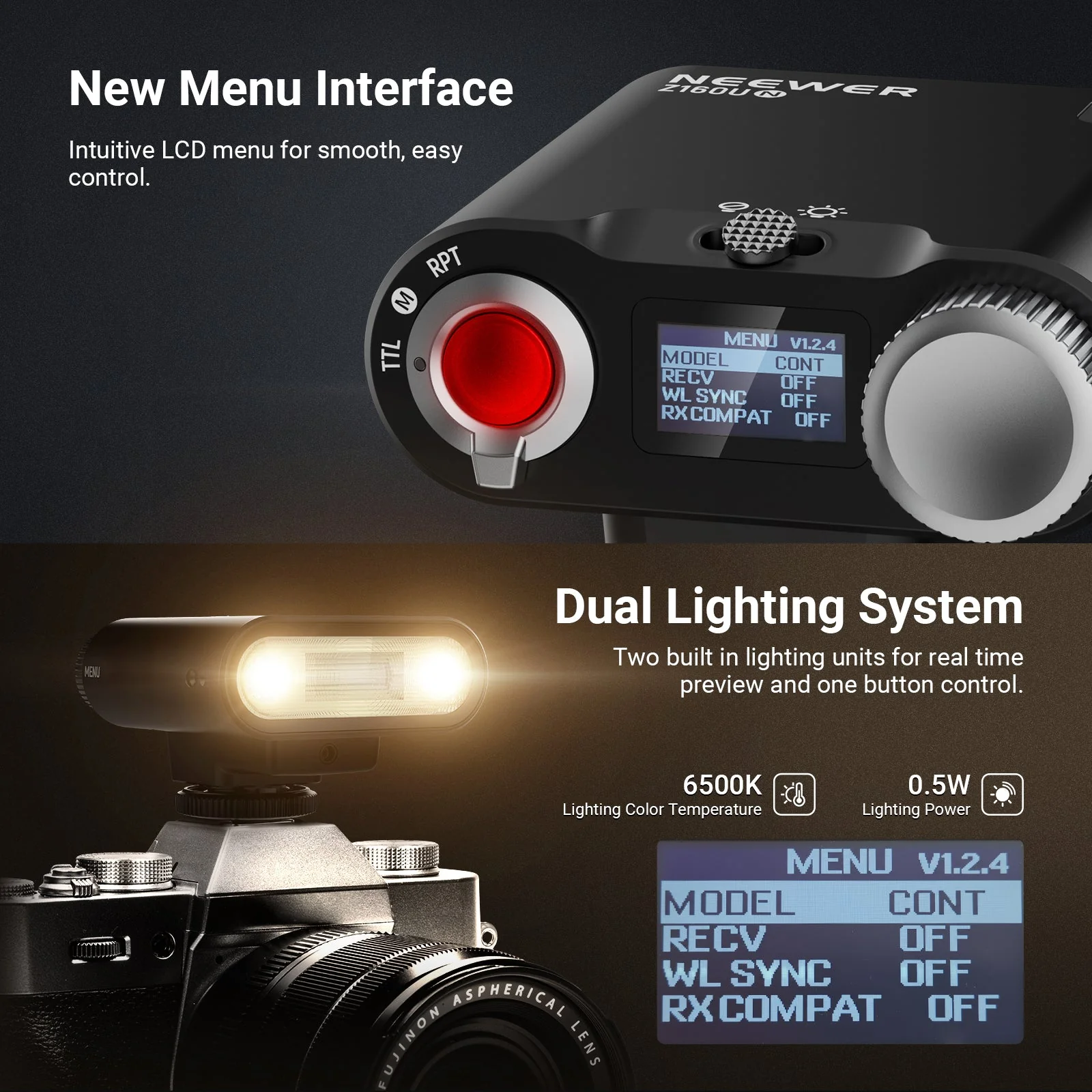 NEEWER Z160U TTL Mini Camera Flash Speedlite - Image 16