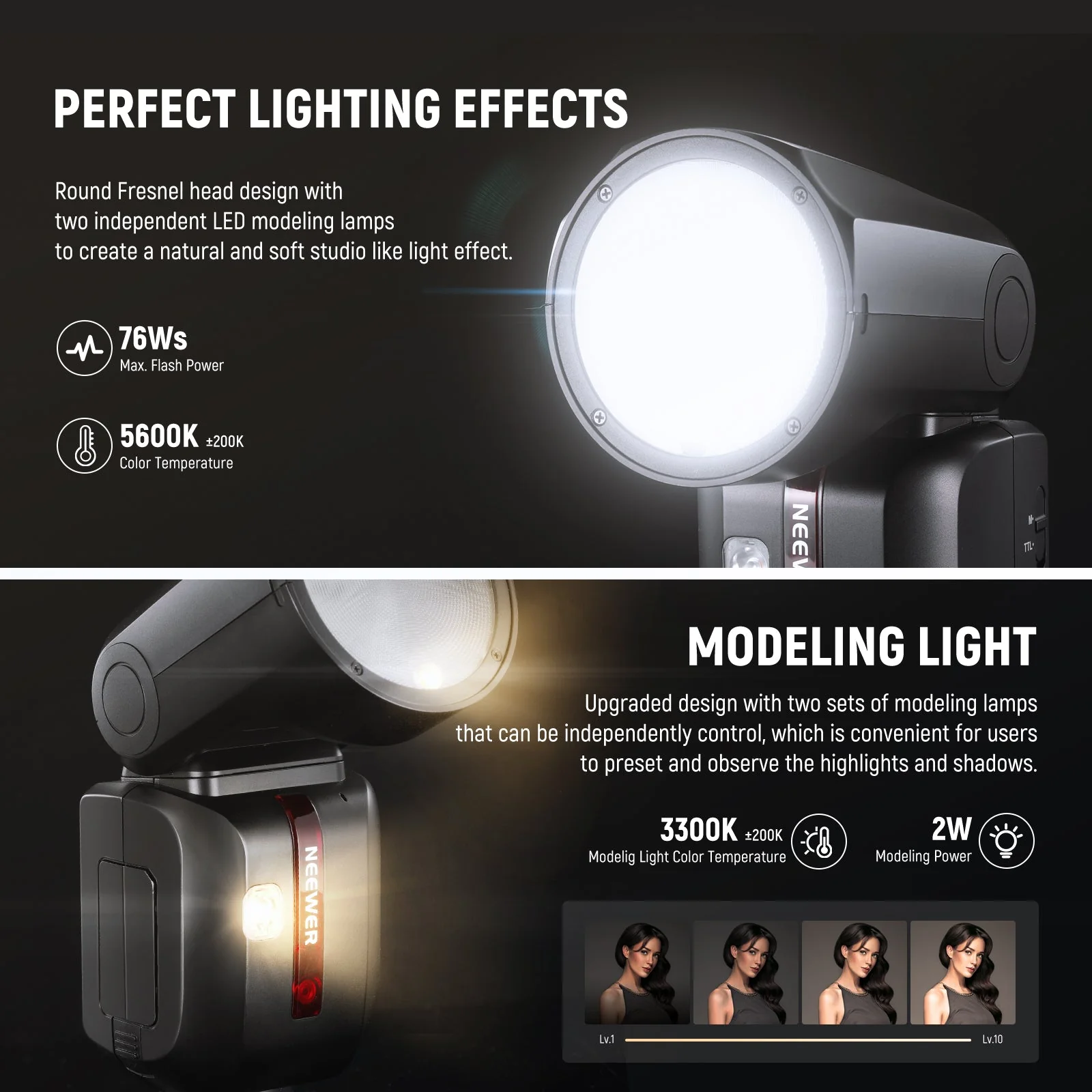 NEEWER Z2 TTL Round Head Flash Speedlite - Image 25