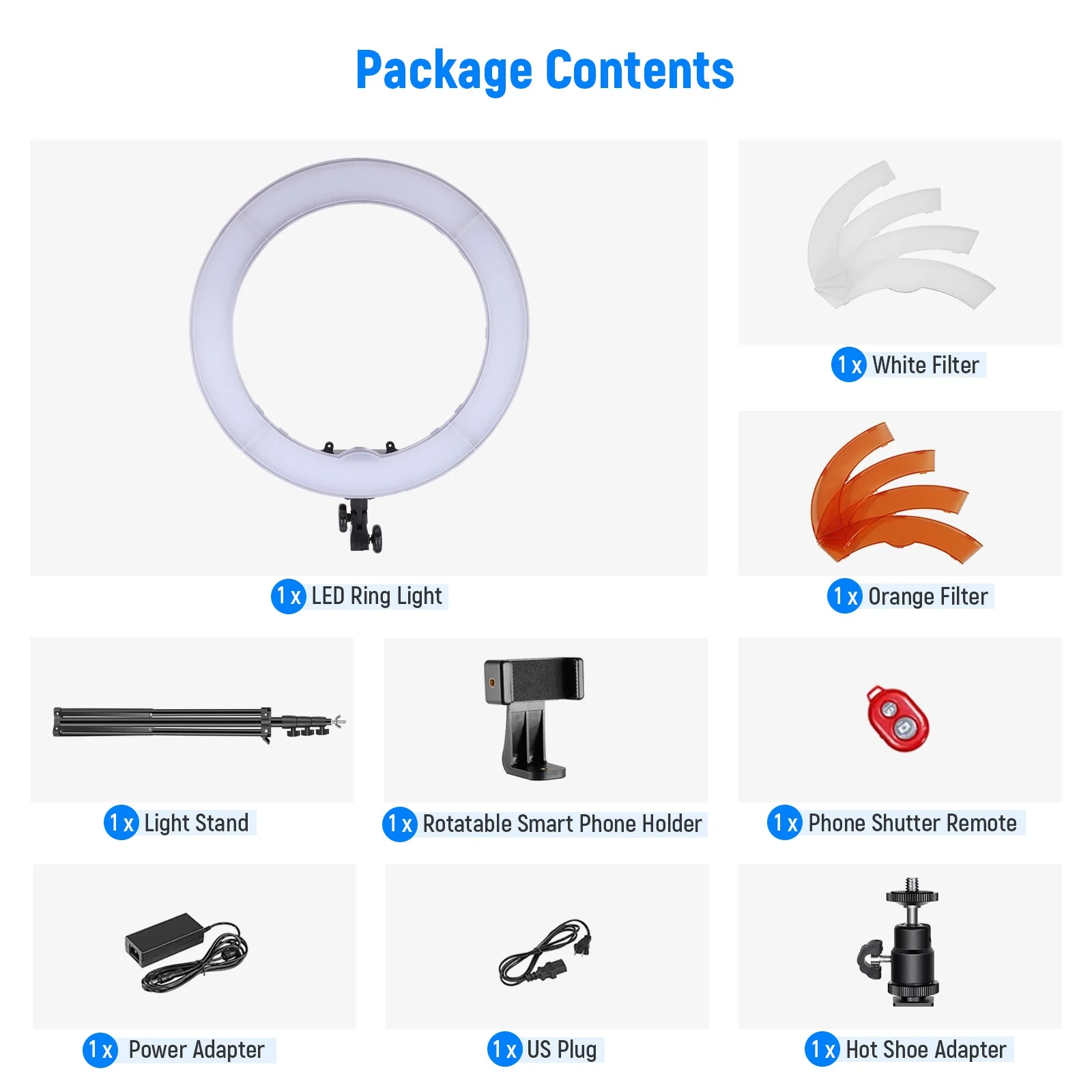NEEWER RL-18 18 Inch LED Ring Light - Image 9
